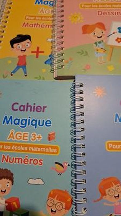 CAHIER,4 Arabic-pen--Cahier'écriture magique réutilisable pour enfants, 4  livres avec stylo, écriture arabe et française - Cdiscount Beaux-Arts et  Loisirs créatifs