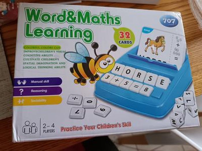 Xespis Jeu Éducatif Lettres Et Maths 3-8 Ans | Apprendre à Lire Et Compter | 32 Cartes Et 18 Plaquettes