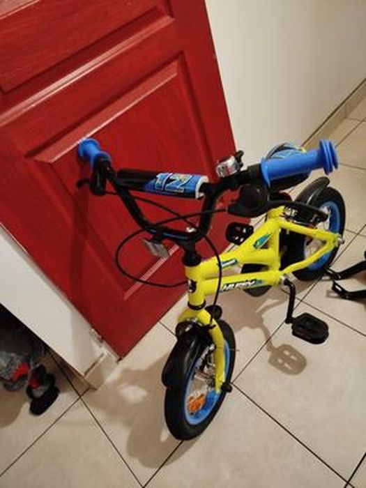 DINOBIKES Vélo Enfant garçon - 12'' - 3/5 ans - Vert - Sport
