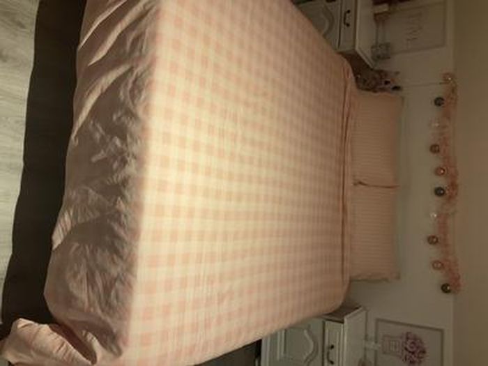 Nyescasa Housse de Couette 200x200 Rose et Blanc à Carreaux Vichy Moderne Parure de lit Adulte 2 Personnes en Microfibre Sets de Housses de Couettes avec Fermeture Éclair et 2 Taies d'oreiller