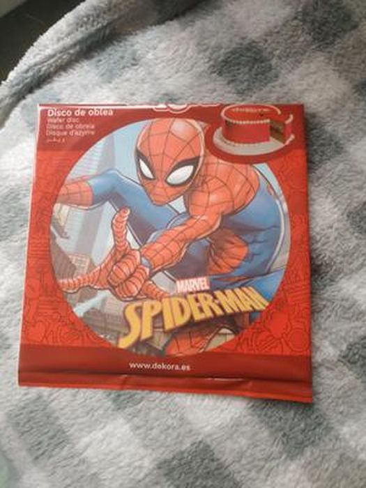 Disque en Azyme Spiderman™ - 20 cm - Jour de Fête - LICENCES ET