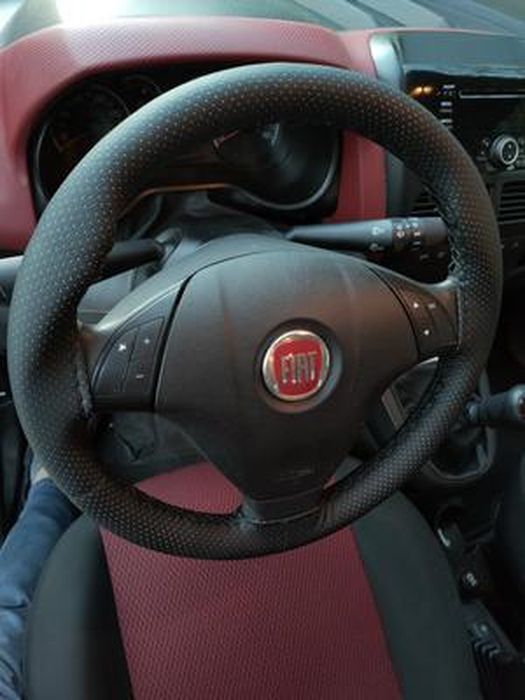 Couvre Volant Pour Volant De Voiture En Cuir Universel, Bricolage, Tresse De Couture Sur Aiguilles Et Fils Enroulés Housse Volant Voiture (Couleur