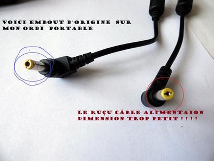 CHARGEUR ALIMENTATION COMPATIBLE POUR PC Portable ACER PACKARD BELL