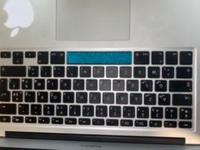 sourcing map Lettres blanches Autocollant de clavier arabe pour PC et  ordinateur portable Noir