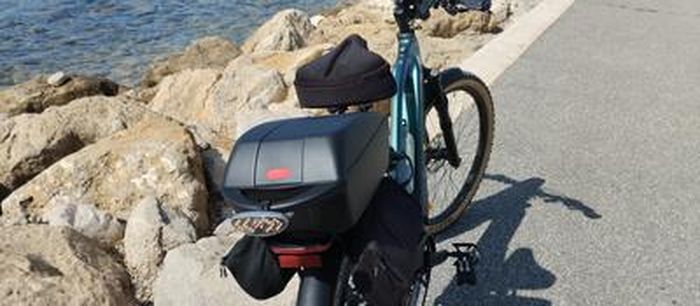 Top Case Vélo 12L Noir Détachable - Polisport - Neuf
