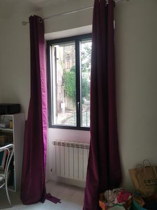Poteaux de rideau de fenêtre pour rideaux d'œillets 56-107cm