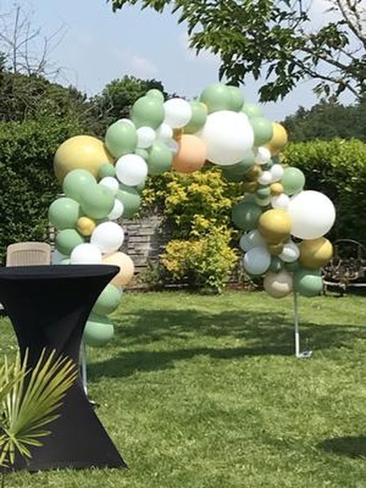 Kit d'arche de ballon vert olive, 128pcs Guirlande de boules vert sauge  avec des ballons de confettis en or blanc Ballon vert rétro pour la fête  d'anniversaire du garçon, spectacle de bébé