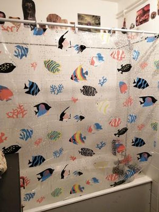 Spirella Rideau De Douche Poppy 180x200 Cm – Rouge – PEVA Étanché Imperméable Et Élégant