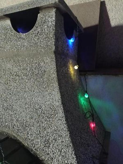 Guirlande solaire extérieure avec 30 ampoules à bulles L.6.5m IP65  multicolore