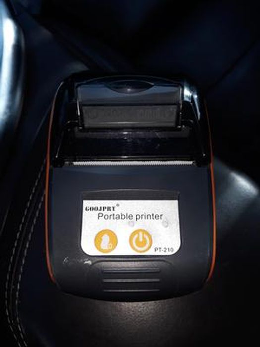 Imprimante de poche 58mm de reçu de l'imprimante thermique portable GOOJPRT  PT-210 pour la logistique des usines de restaurants de magasins de détail,  10 rouleaux de papier 