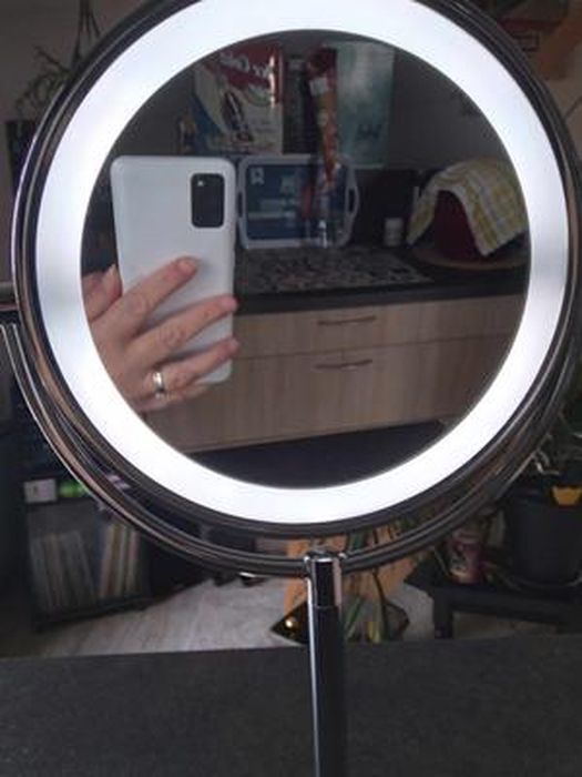 Specchio Luminoso BaByliss A LED - Doppia Faccia 1X/10X, Cromato, A Batterie - Foto 12