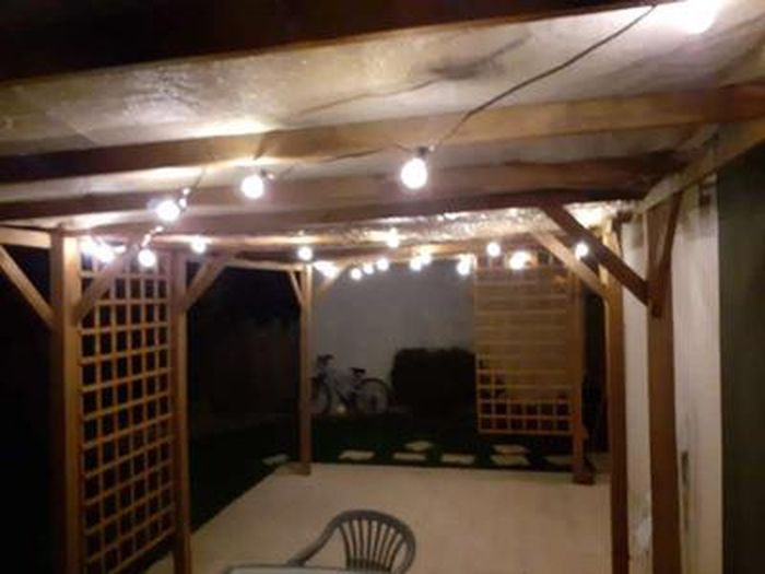 Guirlande Lumineuse Solaire Extérieure 30 M - 50+2 LED Blanc Chaud, étanche IP65, 4 Modes