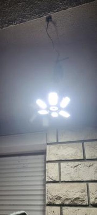 Lampe Garage, Lampe d'atelier avec 315 LEDs, Éclairage de Garage à LED  12000LM E27/E26 avec Déformable à 3 Panneaux Ajustables, Plafonnier LED  pour arage Entrepôt Atelier Sous-sol Cuisine