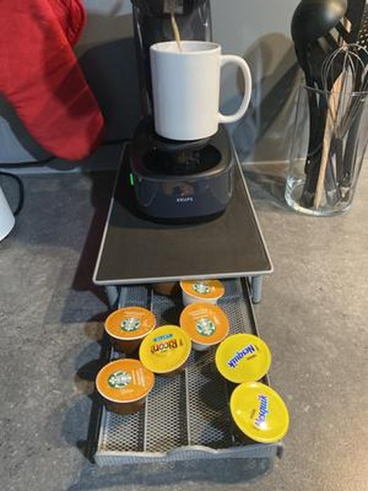 Tiroir porte capsule café type Nespresso dédié 40 pièces - Cdiscount Maison