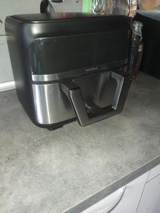 Cecotec Freidora de Aire sin Aceite 9L Divisible en 2 Air Fryer Cecofry Dual 9000. 2850W, Dietética y Digital, Panel Táctil, Temperatura Dual y Regulable, 6 Modos, Tecnología PerfectCook