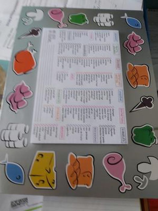 Mémo Liste De Courses Aimanté Avec 52 Feuilles Détachables - Modèle Aléatoire Pratique Et Coloré