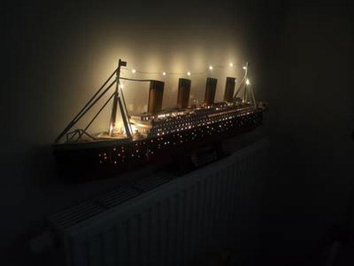 Piececool Puzzle 3D en Métal Modèle de Bateau Titanic, Acier Inoxydable 340, Collection 1:1, Cadeau d'Anniversaire, Kit de Modélisation pour Adultes, 226 Pièces