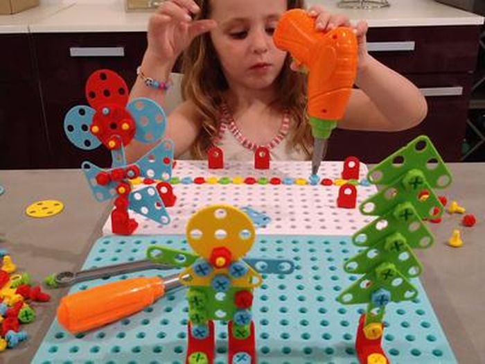 TONZE Mosaique Puzzle Enfant, Jeux de Construction Puzzle, 3D Dinosaure  Bricolage, Perceuse Jouet Cadeau Fille Garcon 3 4 5 6 Ans (201 pièces) :  : Jeux et Jouets