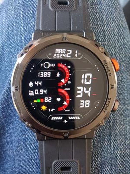 Montre Connectée Homme Militaire 1.46" - Appels Bluetooth, 123 Sports, Batterie 515mAh, Étanche