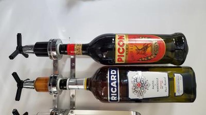 Porte-bouteilles Rotatif Bar-Butler En Inox, Distributeur De Boissons