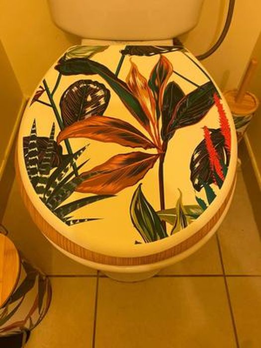 5five WC-Bürste Palawan Mehrfarbig - Keramik-Halterung Mit Holz-Bürste