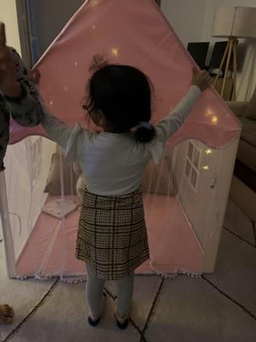 Tente de Jeux Enfant Fille Grand Rose Château de Princesse FREOSEN