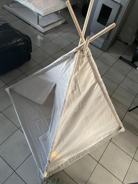 Tente Tipi Pour Enfant - 120 X 140 Cm - En Toile - Tente Tipi
