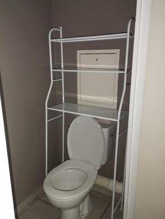 RELOVE Etagère de Salle Bain, Meuble Rangement au-Dessus des Toilettes WC  avec 3 tablettes, étagères (157 * 55 26cm (Blanc)), (YS136100)
