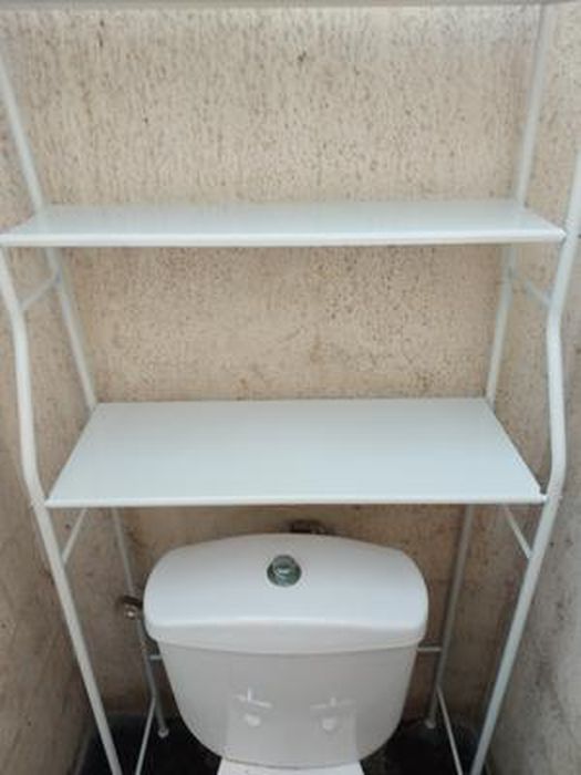 Meuble Machine à Laver, Meuble Toilettes WC Rangement, Étagère, Meuble  Dessus, avec 3 Étagères, eois d'Ingénierie et Métal, Bla28 - Cdiscount  Maison