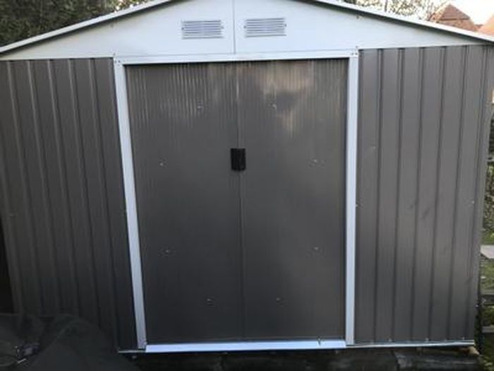 Habitat Et Jardin Abri Jardin Métal Dallas - 4.07 M² Avec Gouttière Et