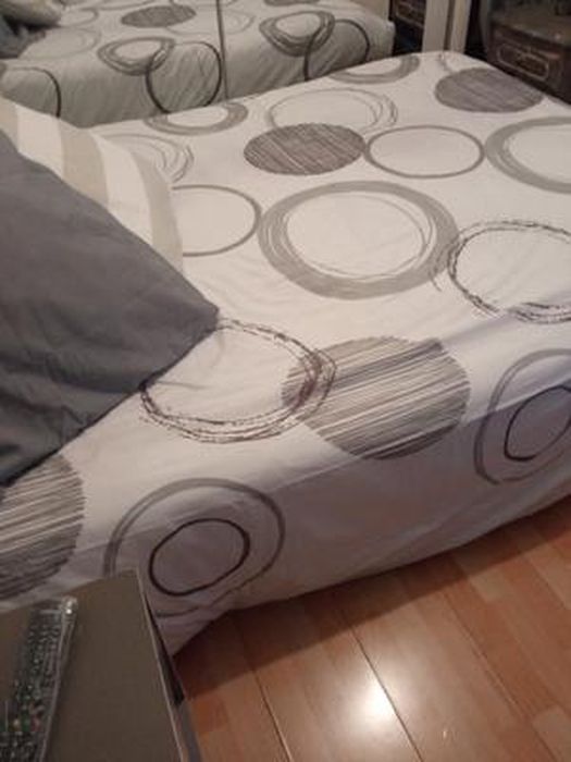 Housse De Couette à Volants Et Pois - Parure De Lit 140x200 Cm En Microfibre | Réversible, Avec Taies D'Oreiller | Décoration Chambre Féminine