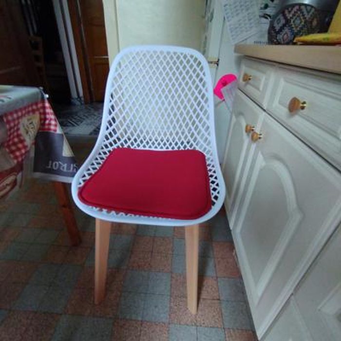 Lot De 4 Chaises Scandinaves Mandy Mix Color - Noir, Gris Clair, Blanc, Jaune - Assise Polypropylène
