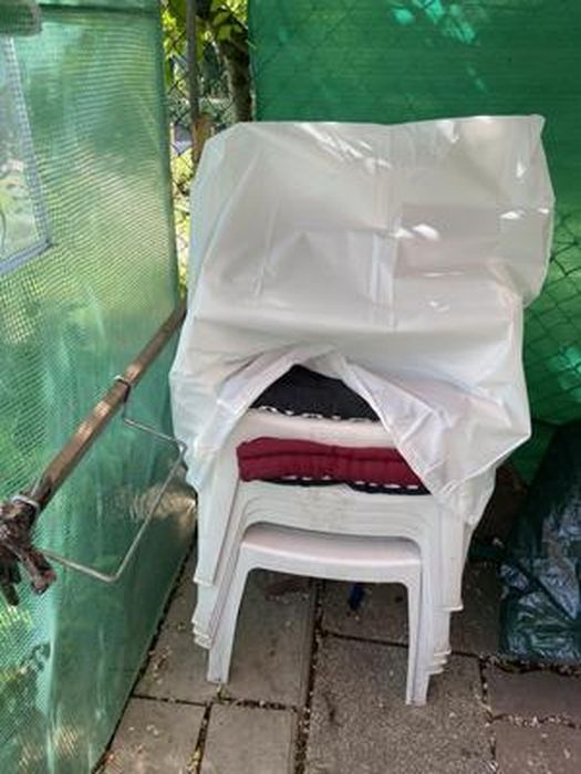 Housses De Chaise Jardin Pliante 2 Pièces - Imperméables, Anti-UV, Tissu Oxford 210D, 110x71cm