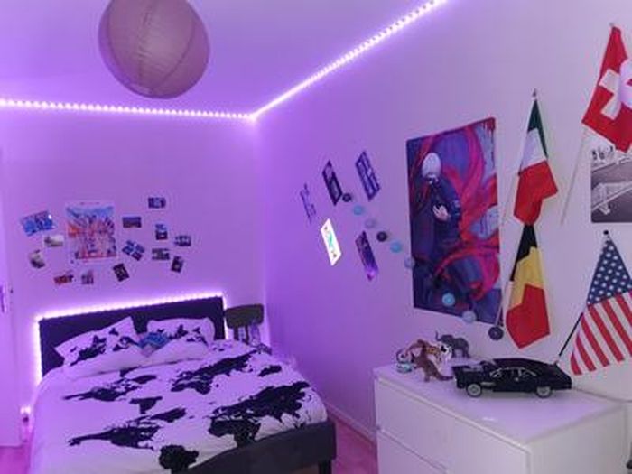 Boîte Noire LED 20m Bande lumineuse Led RGB 5050 avec télécommande 44  touches, lumières à couleur changeante, pour chambre à coucher, salon,  décoration de la maison