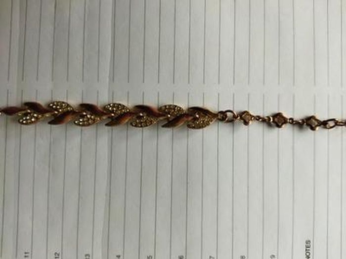 Bracelet En Or Rose 18 Carats (750) - Maille Amande, 8.57g, Fait Main, Neuf