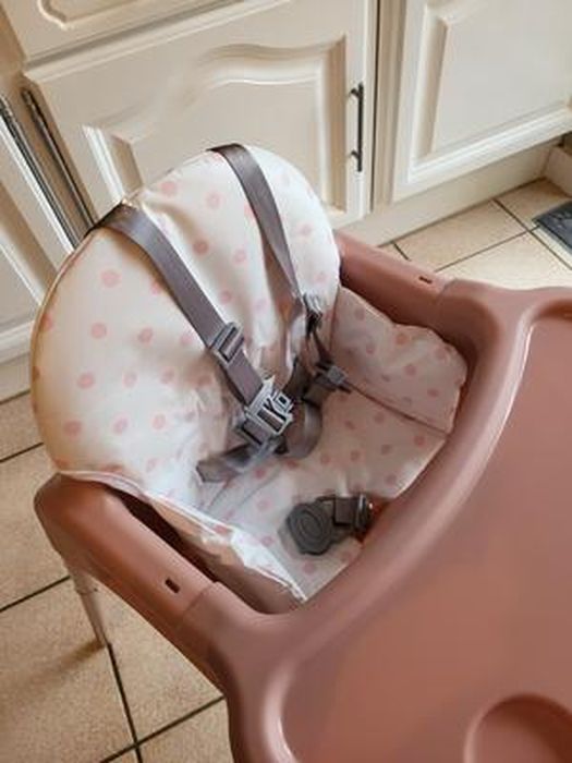 Monsieur Bébé - Coussin Confort Chaise Haute Ptit Gris Souris