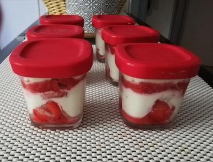 Lot de 6 pots pour yaourtière multi délices express - Seb - Tasse de yaourt  - Rouge - Cdiscount Electroménager