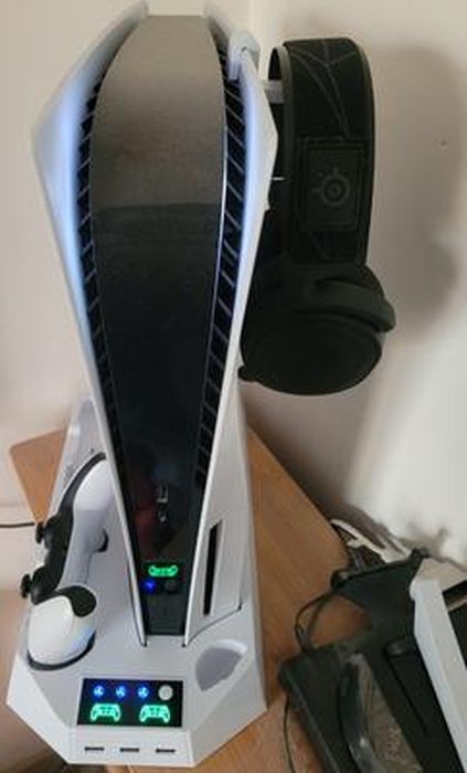 19€20 sur Ventilateur de PS5 FONGWAN refroidisseur avec vent à trois  vitesses pour Playstation 5 avec port USB-Blanc - Autre accessoire gaming -  Achat & prix