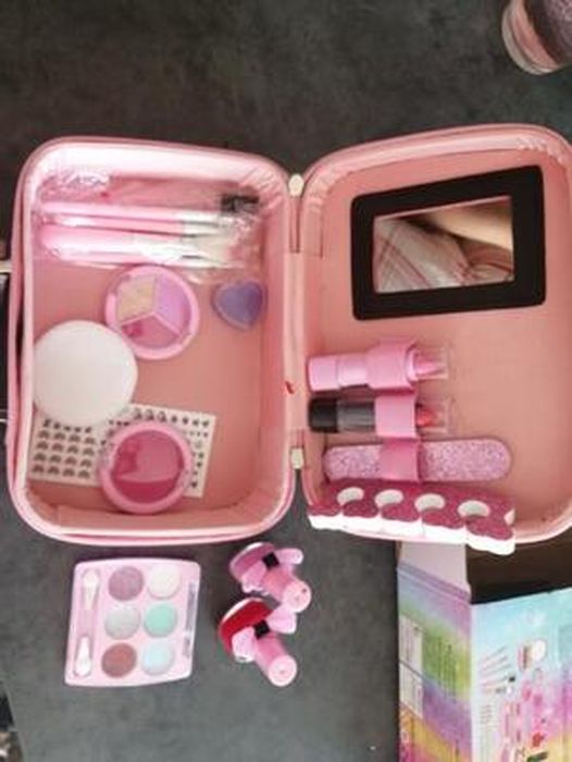 ONLYFUN Maquillage Enfant Jouet pour Fille, 21Pcs Kit de Makeup Lav