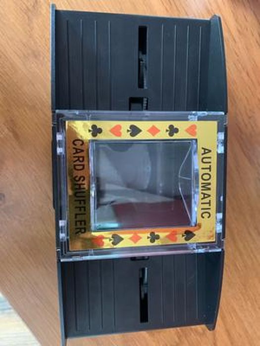 MiniGlypture Mélangeur De Cartes Automatique 4 Platins, Électrique Sur Piles, Idéal Pour Poker Et Jeux De Société