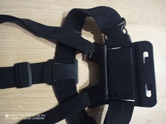 REYGEAK Sangle Poitrine Caméra Sport GoPro 13/12 - Fixation Gilet Réglable Double Pattes