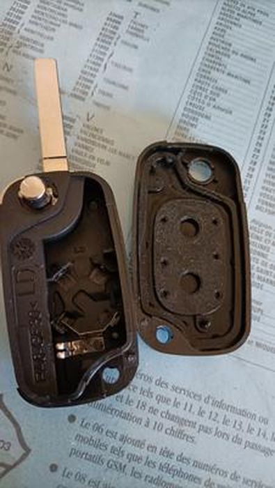 Coque De Clé 2 Boutons Pour Renault Kangoo, Twingo, Clio, Trafic - Sans Lame Ni électronique