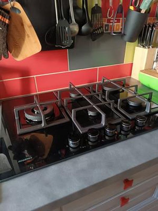 Plaque gaz ROSIERES 5 feux 51x75x8 cm RVG74WBSB Cdiscount