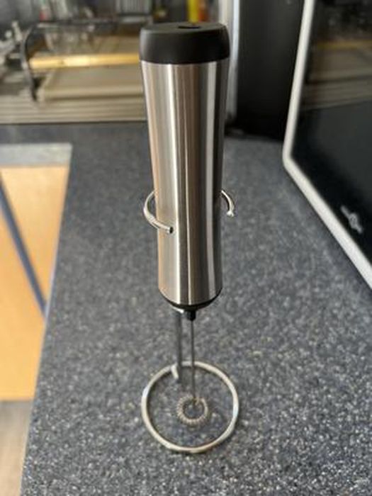 CAVN Mousseur à Lait Électrique, Mousseur de Lait Rechargeable USB et Mini Batteur avec Dual Fouet