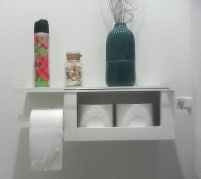 Sobuy - SoBuy BZR02-W Meuble de Rangement Salle de Bain Armoire WC pour  Papier Toilette - Colonne de salle de bain - Rue du Commerce