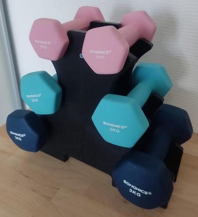 Rack à Haltères Vinyle/Néoprène à 3 Niveaux De Body-Solid Pas Cher