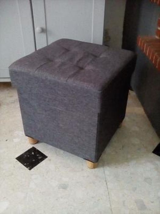 Banc De Rangement Pliable SONGMICS - Velours Côtelé Rose - 38x110x38 Cm, 131L - Charge 300 Kg - Pouf, Coffre, Repose-pieds - 8