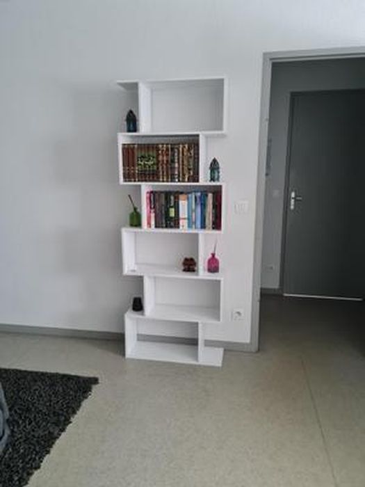 Bibliothèque en bois étagère de 6 niveaux meuble rangement couleur blanche  lbc61wt vasagle 70 x 24 x 190,5 cm - Conforama