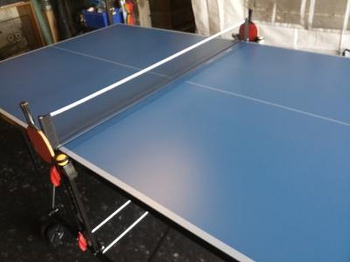 SPONETA - Table Tennis de Table - Table Ping Pong Compacte - Usage extérieur  - Bleu et noir - Cdiscount Sport