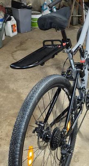 RiToEasysports Porte-bagages Arrière – Alliage Alu, 25 Kg, Démontage Rapide, Pour Tige Selle <33 Mm, Avec Garde-boue